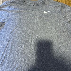 Nike Heathered Gray/Blue/Purple Short Sleeve Performance Tee